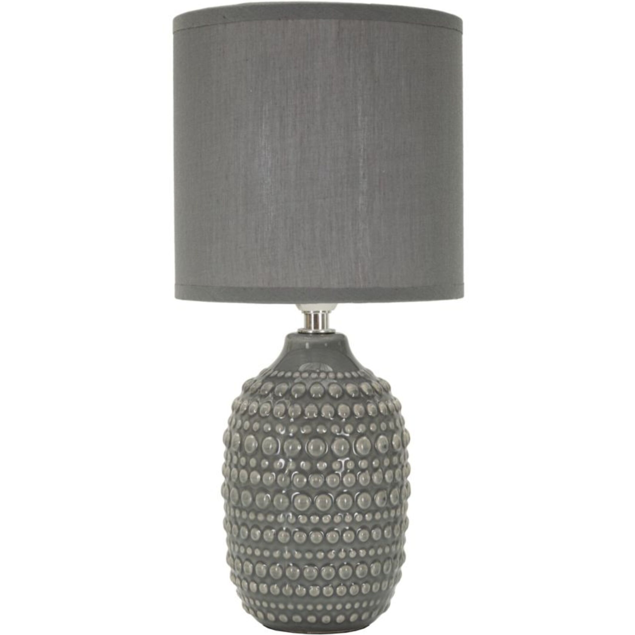 LAMPADA DA COMODINO POINTS GRIGIA CM Ø 15X30,5
