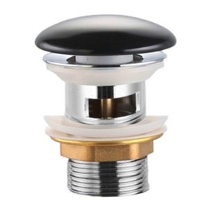 Bonde lavabo 5/4 sans trop-plein noir mat écoulement libre SAT Infinitio (PZATKABKM)