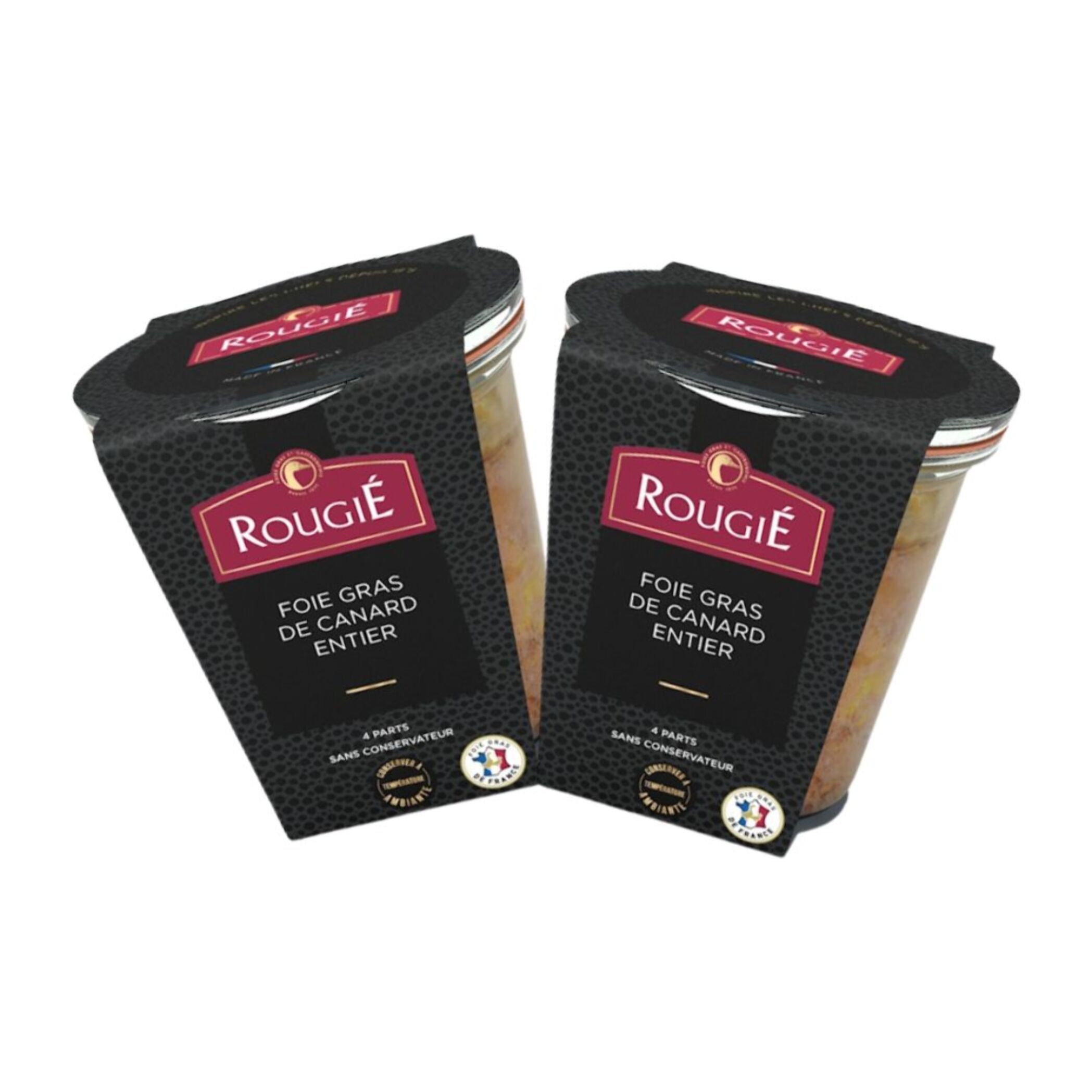 Lot de 2 - Foie Gras de Canard Entier Conserve 180g