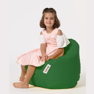 Sillón-puf para niños para exteriores verde