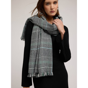 Motivi - Bufanda jacquard fantasía pata de gallo - Gris