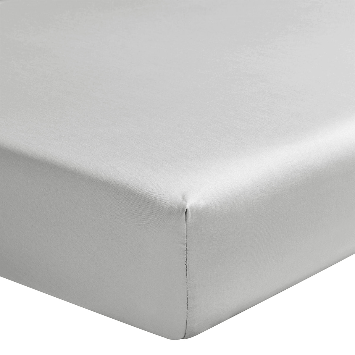 Drap housse uni en lin lavé, Made in France, NOUVELLE VAGUE , Bleu clair