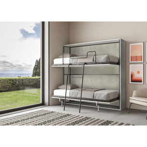 Letto a scomparsa doppio orizzontale Kando Cashmere