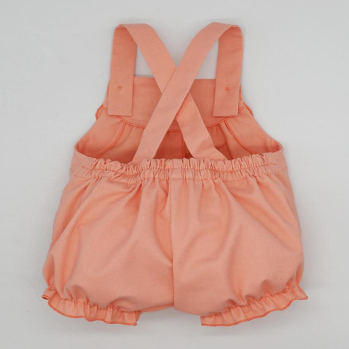 PETO CORTO NARANJA CON VOLANTE DELANTERO