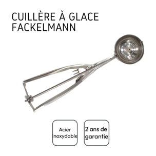 Set de 2 ustensiles de cuisine cuillère à glace inox Fackelmann Basic