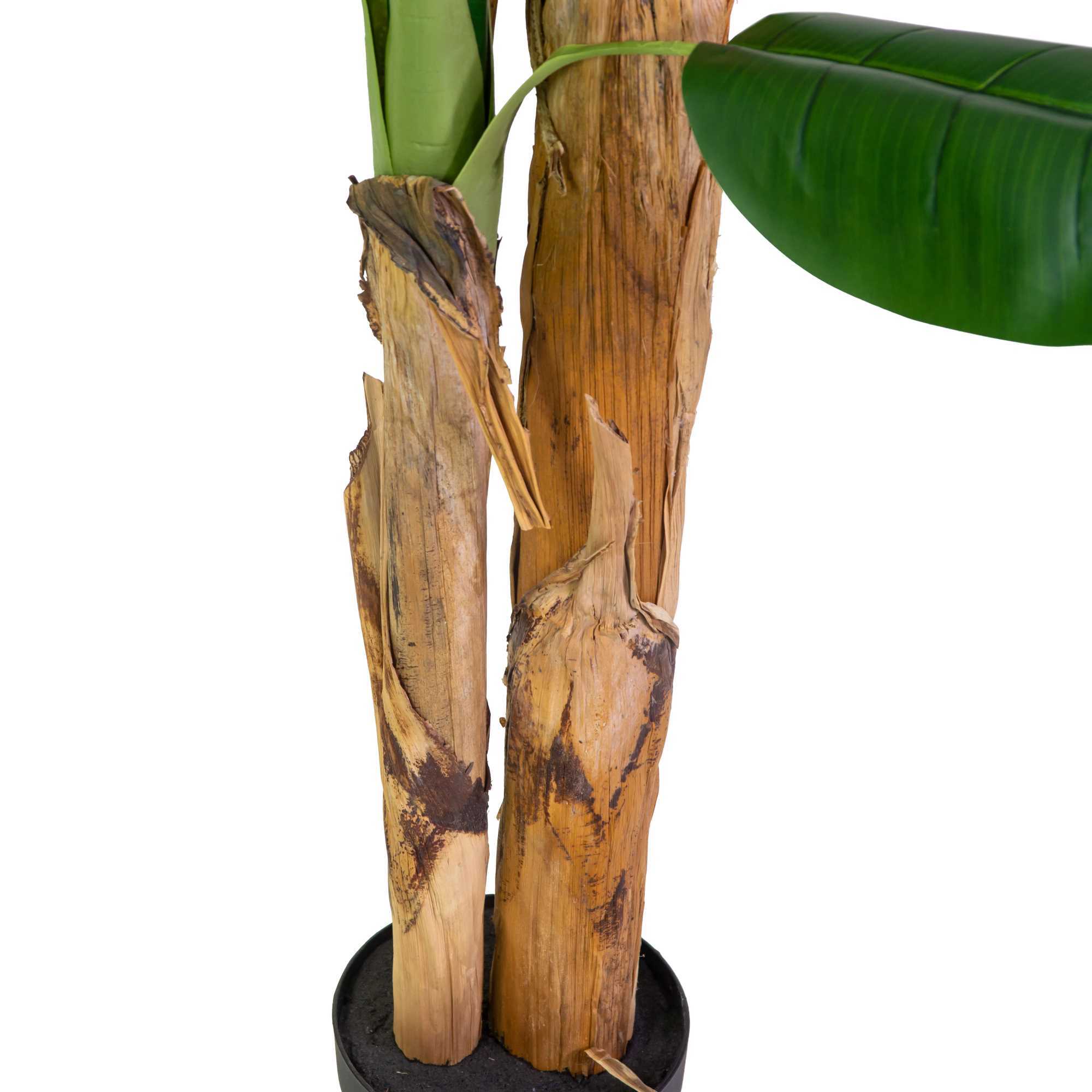 Pianta artificiale Vacchetti in plastica banano cm h145