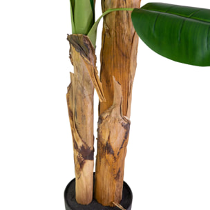 Pianta artificiale Vacchetti in plastica banano cm h145