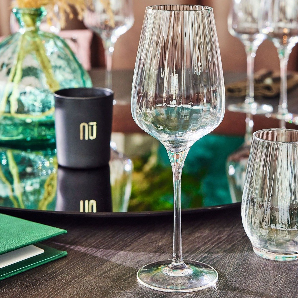 6 verres à pied 45 cl