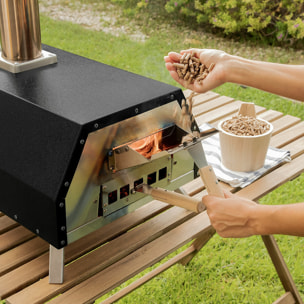 Forno a Pellet per Pizza con Accessori Pizzahven InnovaGoods