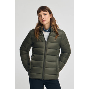 Chaqueta Salma Embroidery verde bosque con logo Rigby Go