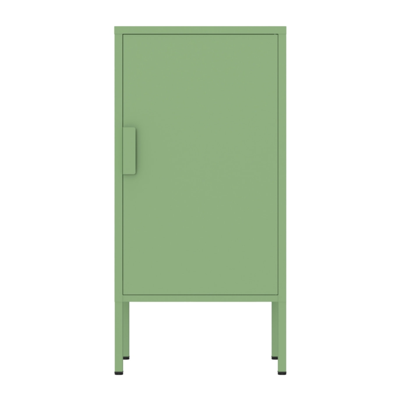 Armadietto basso in metallo 1 anta 35x46x72cm verde salvia - Pop