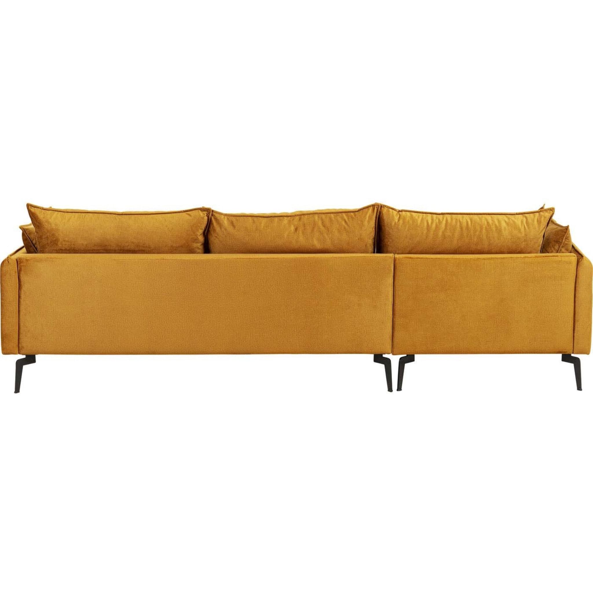 Canapé d'angle Monza velours ocre Kare Design