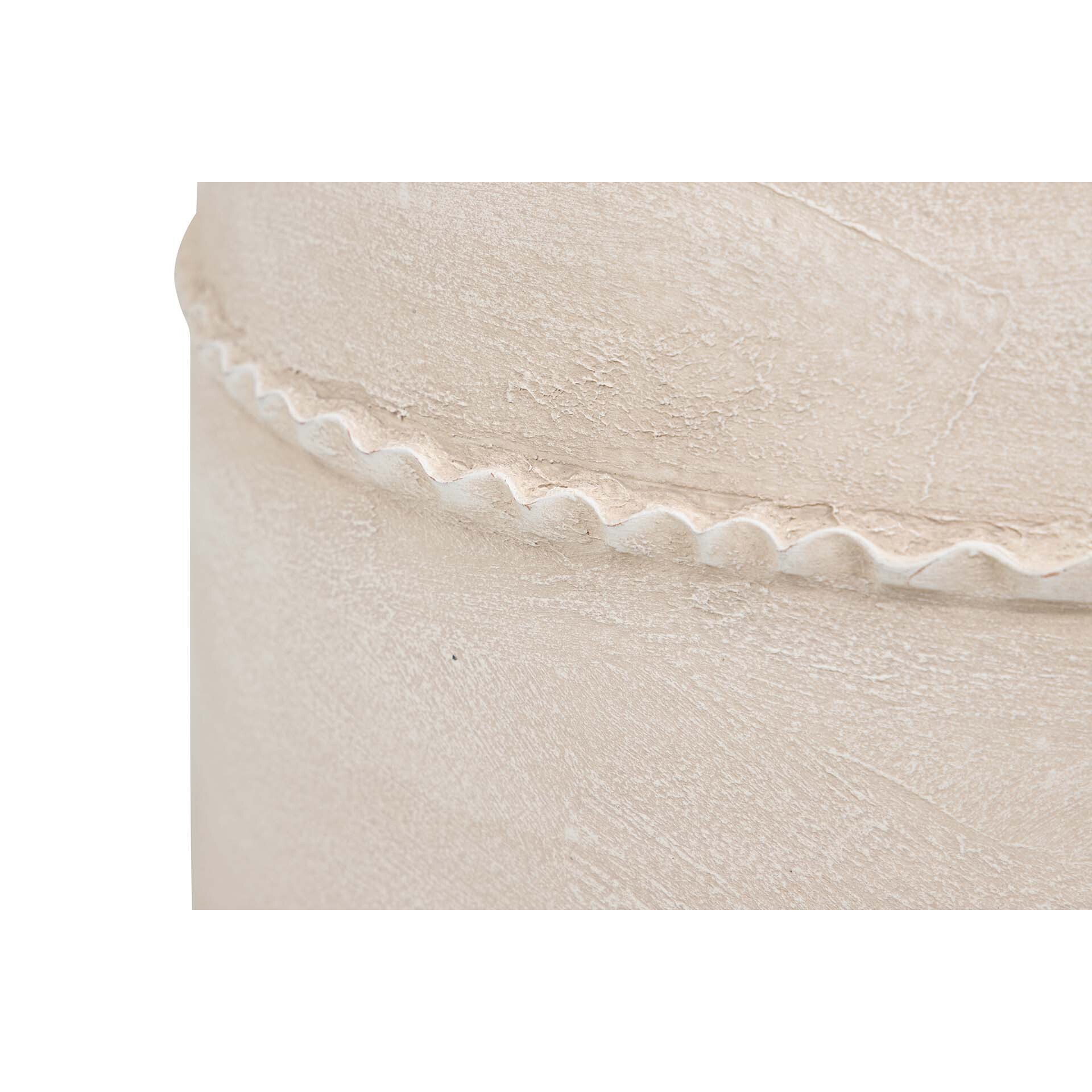 Florero Ceramica Beige 35x35x43 Cm