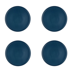 Assiette SCANDI Ø21,5cm - 4 pièces - Marine