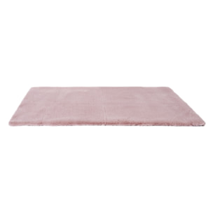 Tapis Imitation Fourrure Fin Rose 110x60cm