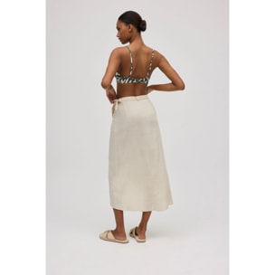 Gonna annodata in lino