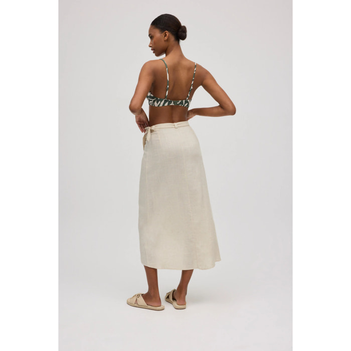 Gonna annodata in lino