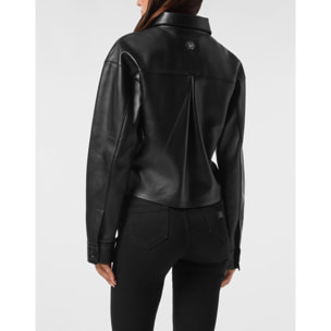 PHILIPP PLEIN Leather Shirt SIGNATURE