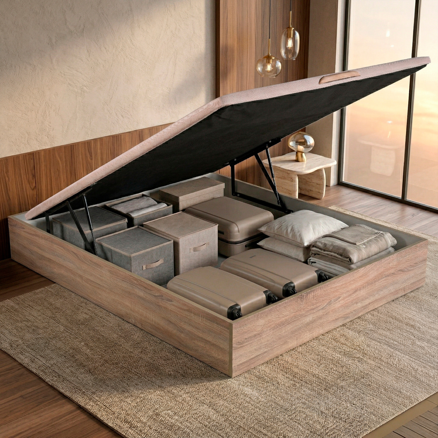 Canapé Abatible | 31CM | ENVÍO, MONTAJE Y RECOGIDA ANTIGUO INCLUIDO | Madera | Gran capacidad