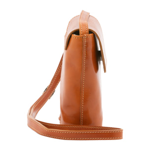 Borsa a tracolla  da uomo In Vera pelle Made in Italy 16x17,5x7 cm