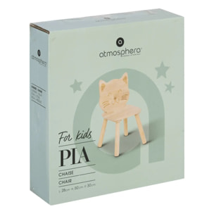 Chaise enfant chat Pia hévéa