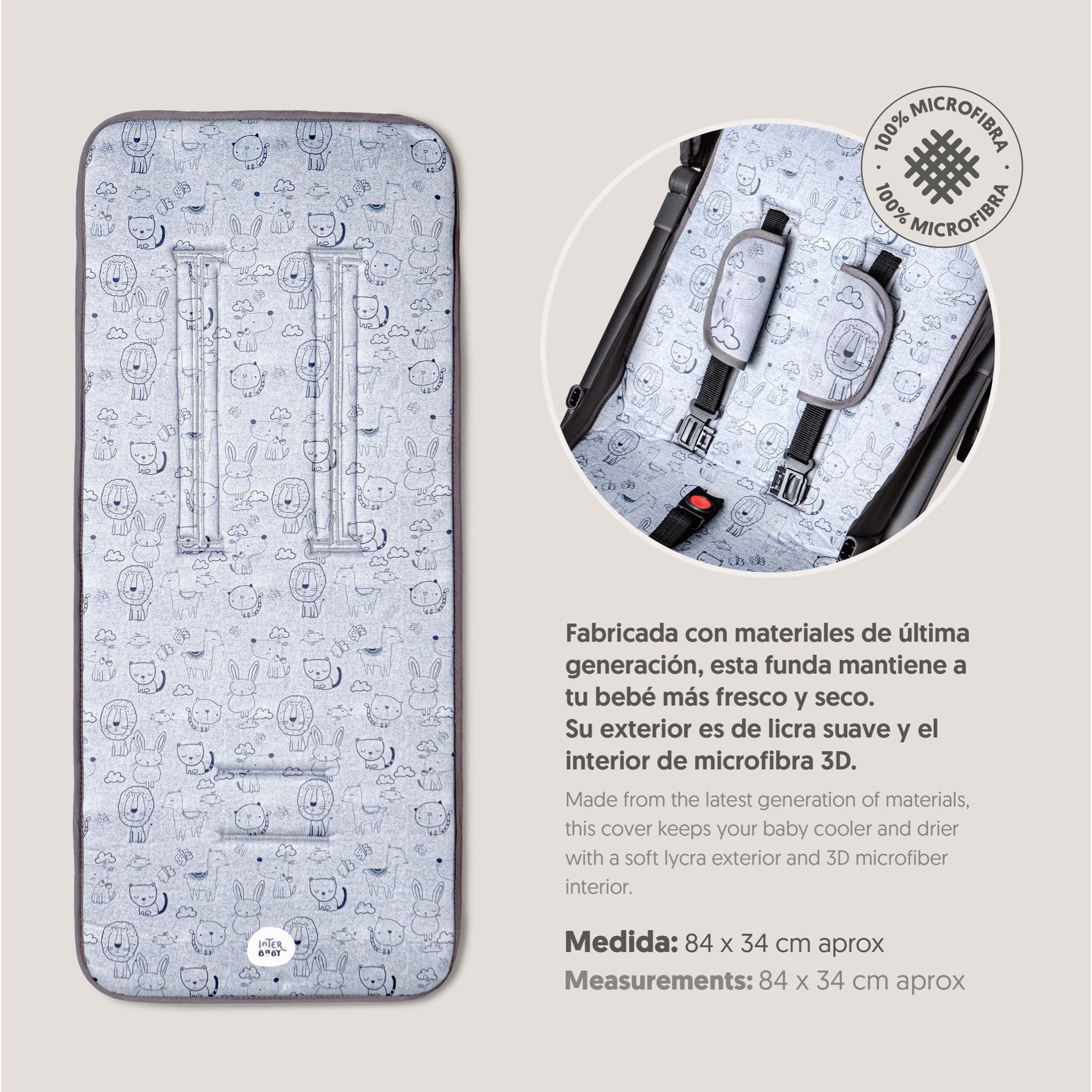 Colchoneta Mod Cat Gris