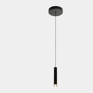 LEDS C4 Colgante Candle XS 1 Body Surface LED 4.1 Blanco cálido - 2700K ON-OFF Negro 154lm