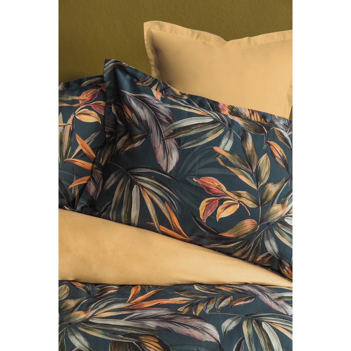 Housse de couette + taies oreiller satin de coton "Calitta"