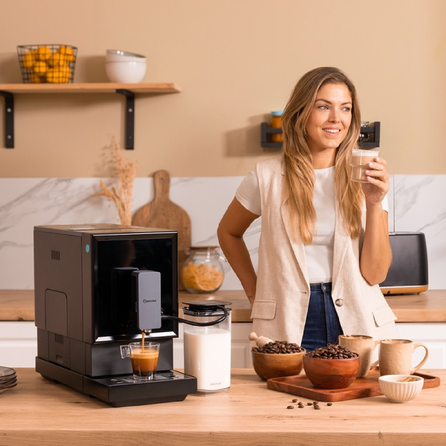 Cecotec Cafetera superautomática Power Matic-Ccino Cremma