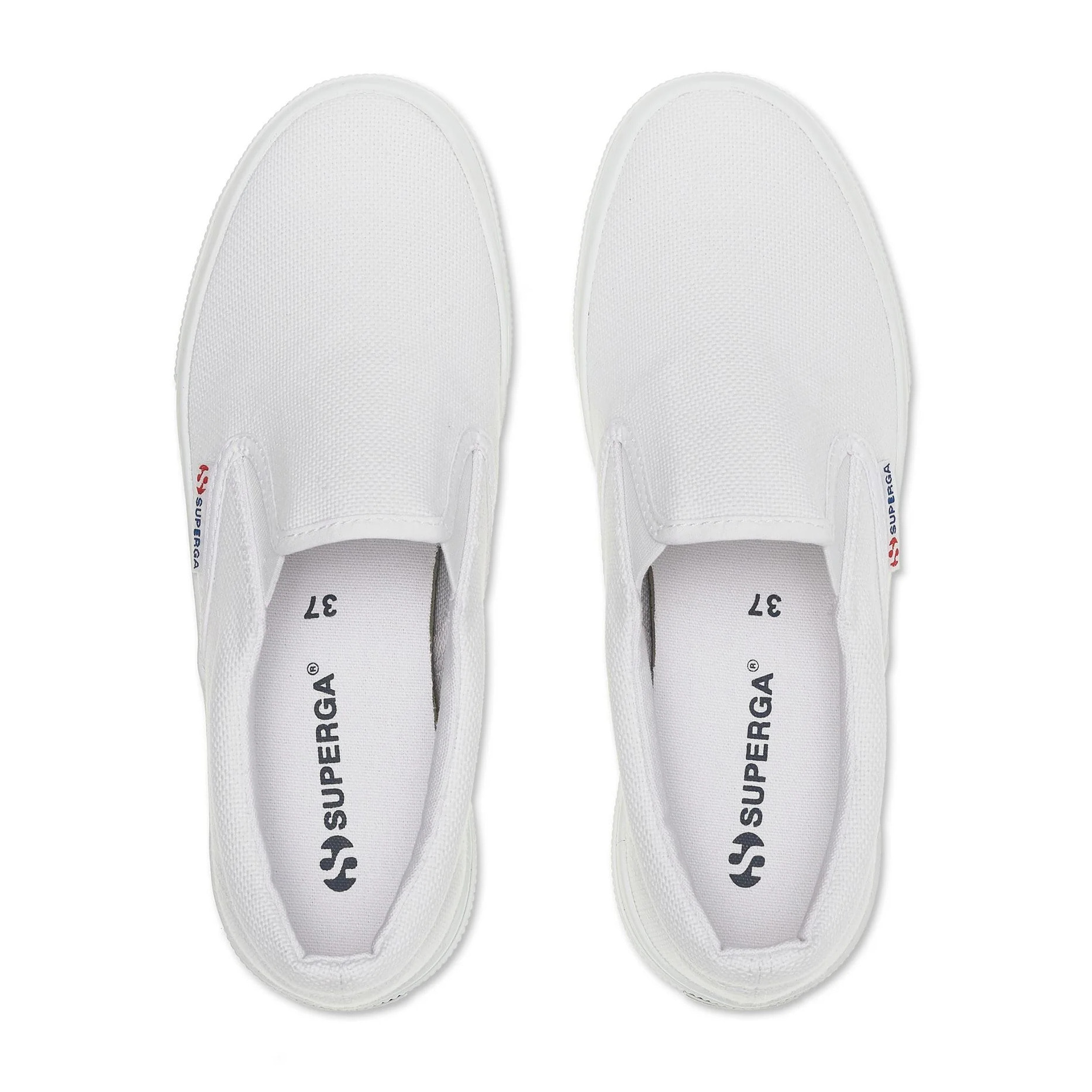 Scarpe da donna Superga Bianco 2740 Platform Slipon
