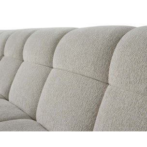 Ray - canapé d'angle gauche - 4 places - en tissu texturé - Beige