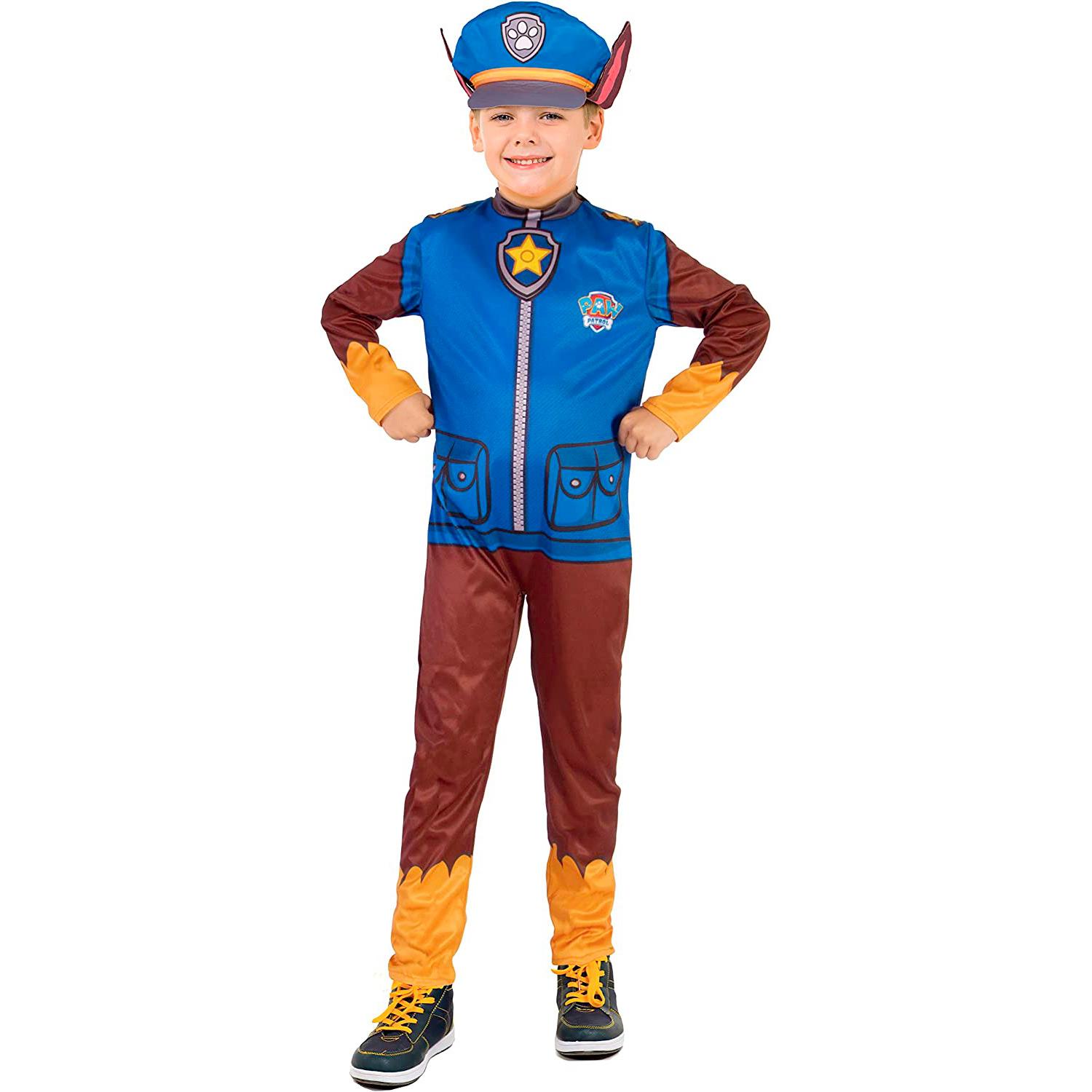 Chase Costume Cappello Carnevale Travestimento originale Paw Patrol Blu Bambino