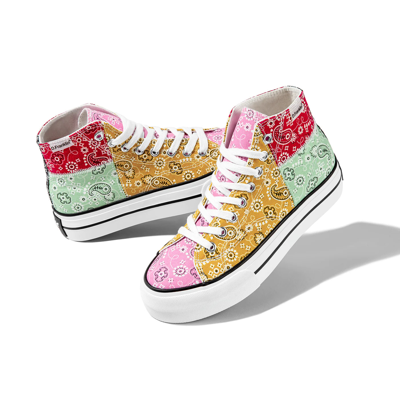 Zapatillas Altas One Way Patchwork Paisley en Multicolor D.Franklin