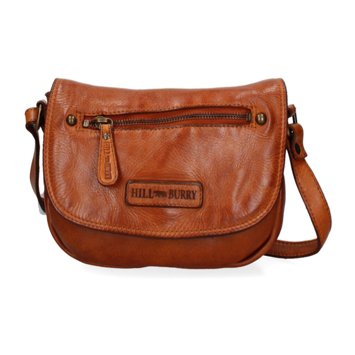 Borsa a tracolla  da uomo In Vera pelle Made in Italy 21x17x4,5 cm