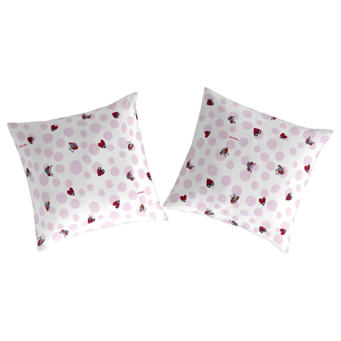 2 Fundas de cojín 65x65 cm KUKUMARYS - 100% algodón -
