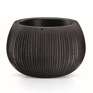 Macetero Prosperplast BETON BOWL CON depósito en color Cemento negro