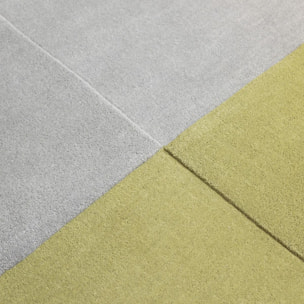 Tapis salon et chambre fait main en laine motif simple ALDE