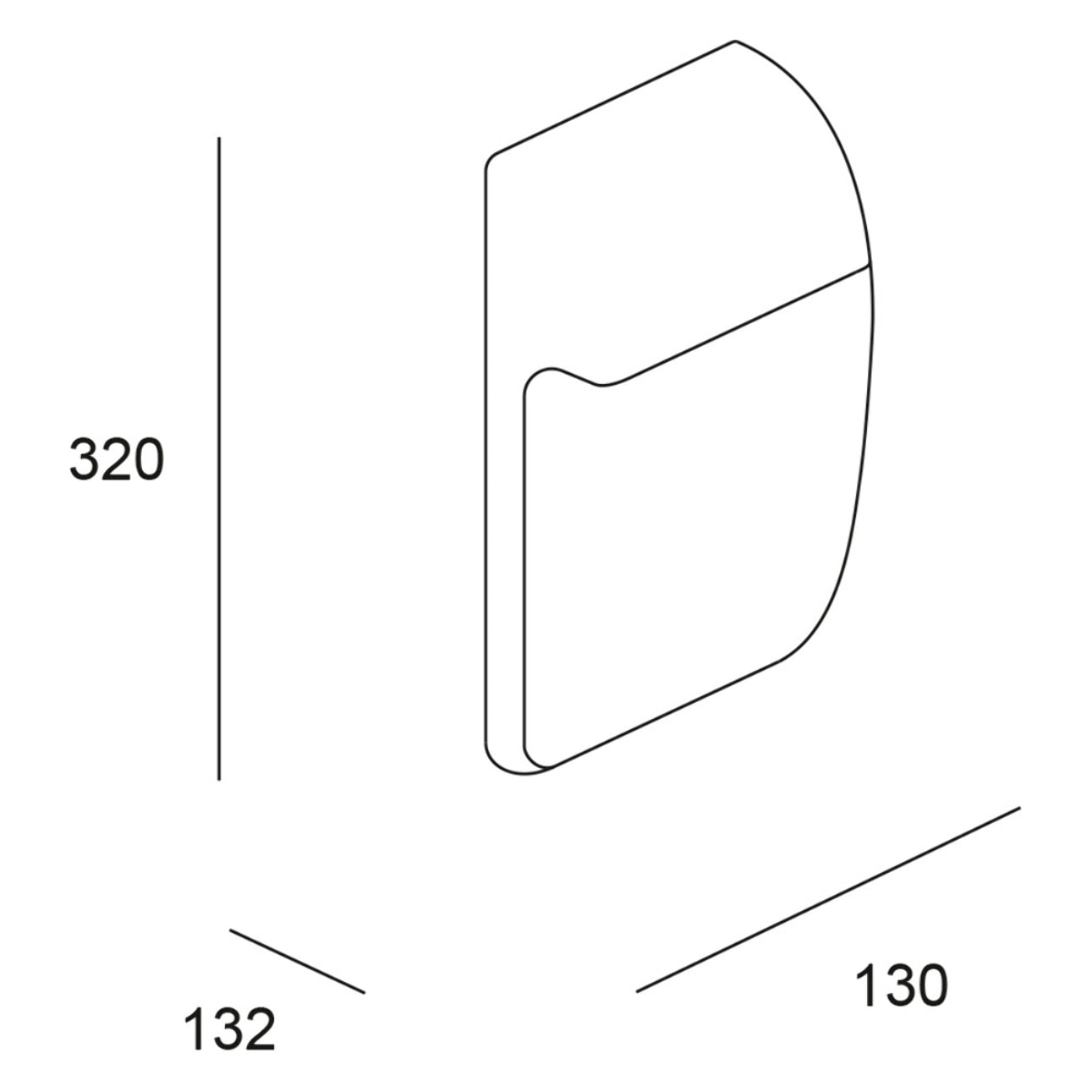 Forlight AREA Aplique para exterior Blanco IP65 E27 23W 1263Lm