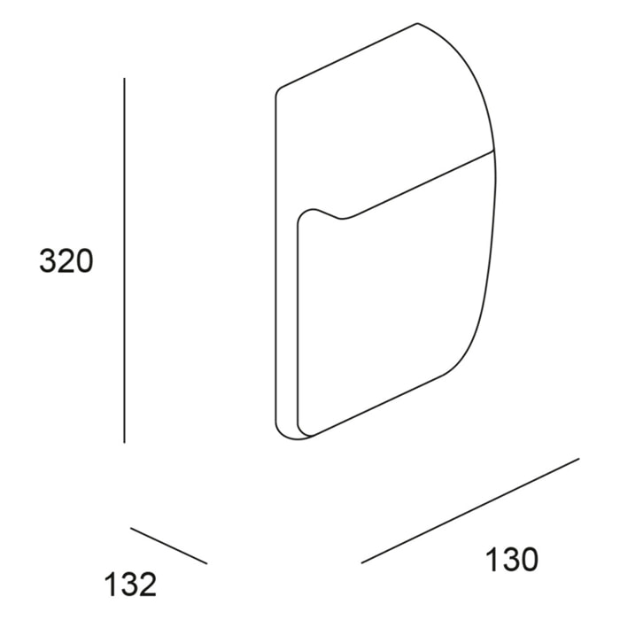 Forlight AREA Aplique para exterior Blanco IP65 E27 23W 1263Lm