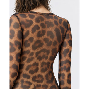 PHILIPP PLEIN Vestido corto LEOPARD