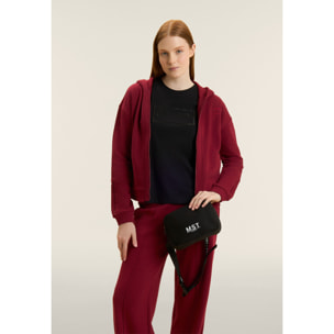 T-shirt con Maniche ad Aletta e Logo Ricamato