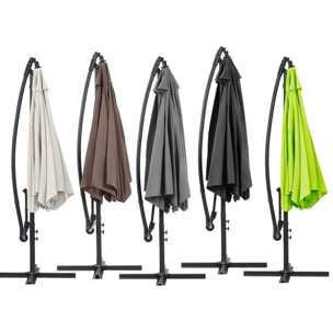 Parasol déporté "Ilios" - Noir