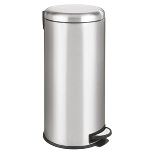 Poubelle à pédale inox URBAN argent 30L