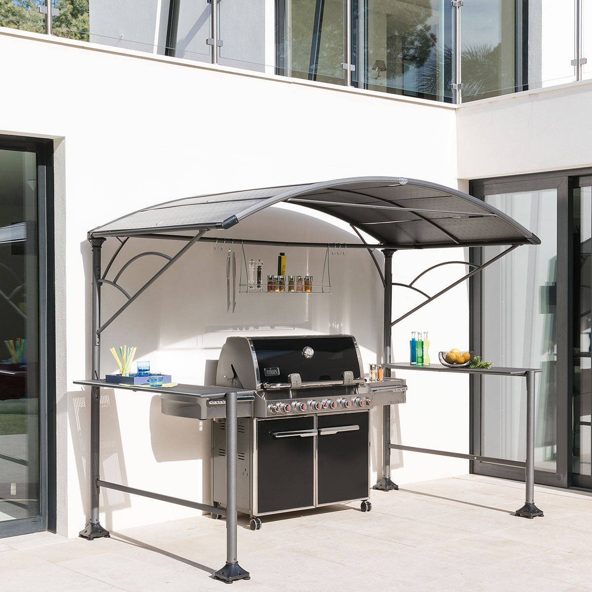 Abri à barbecue Neiba Graphite
