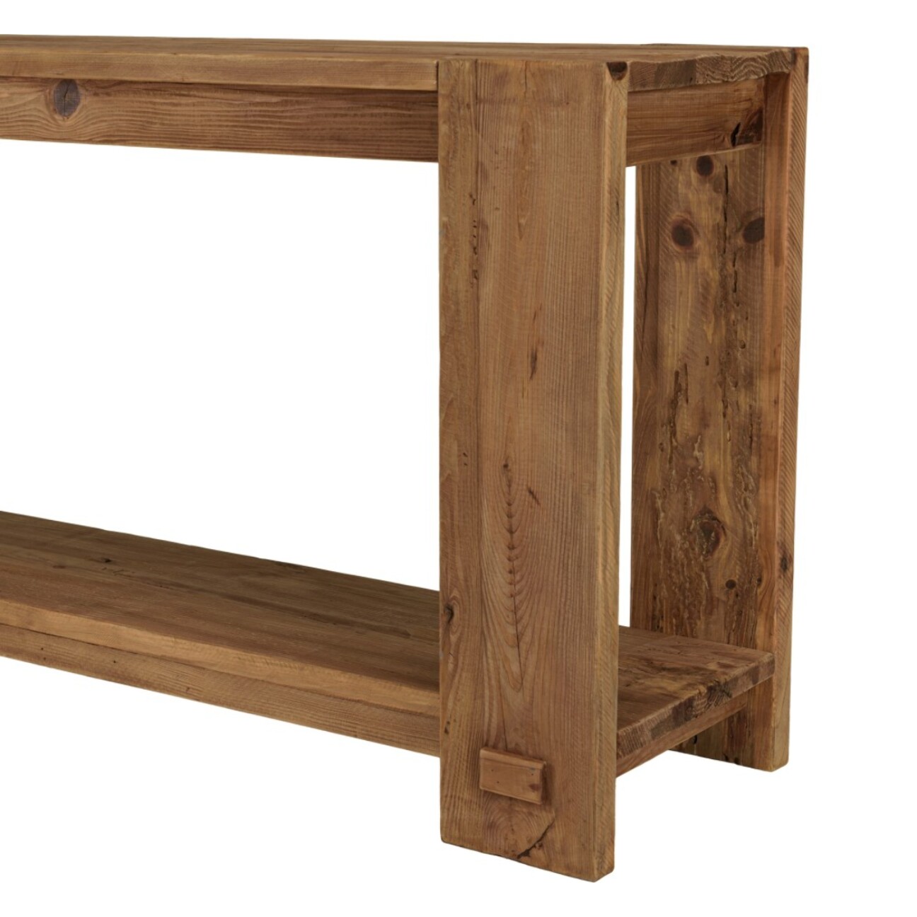 SANDY - Console bois 150x40cm bois Pin recyclé