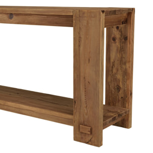 SANDY - Console bois 150x40cm bois Pin recyclé