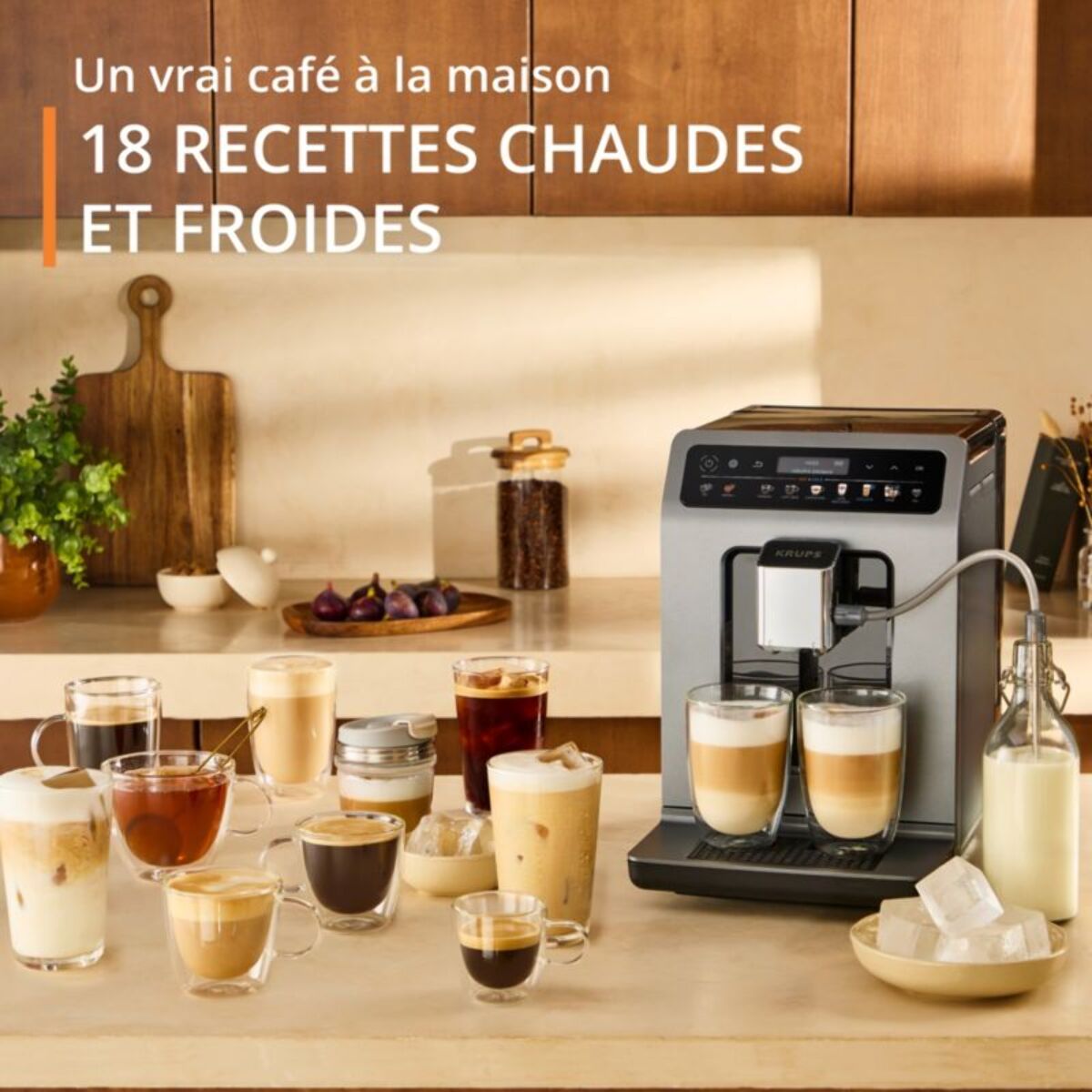 Expresso Broyeur KRUPS Evidence Hot & Cold EA898DF1
