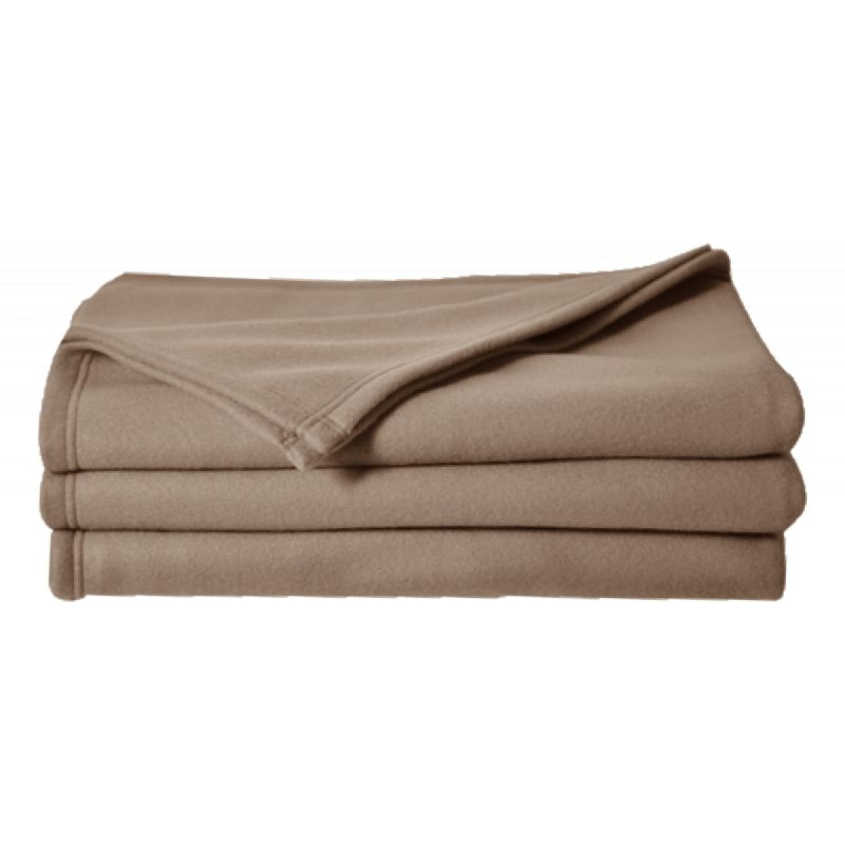 Couverture polaire 220 x 240 cm taupe