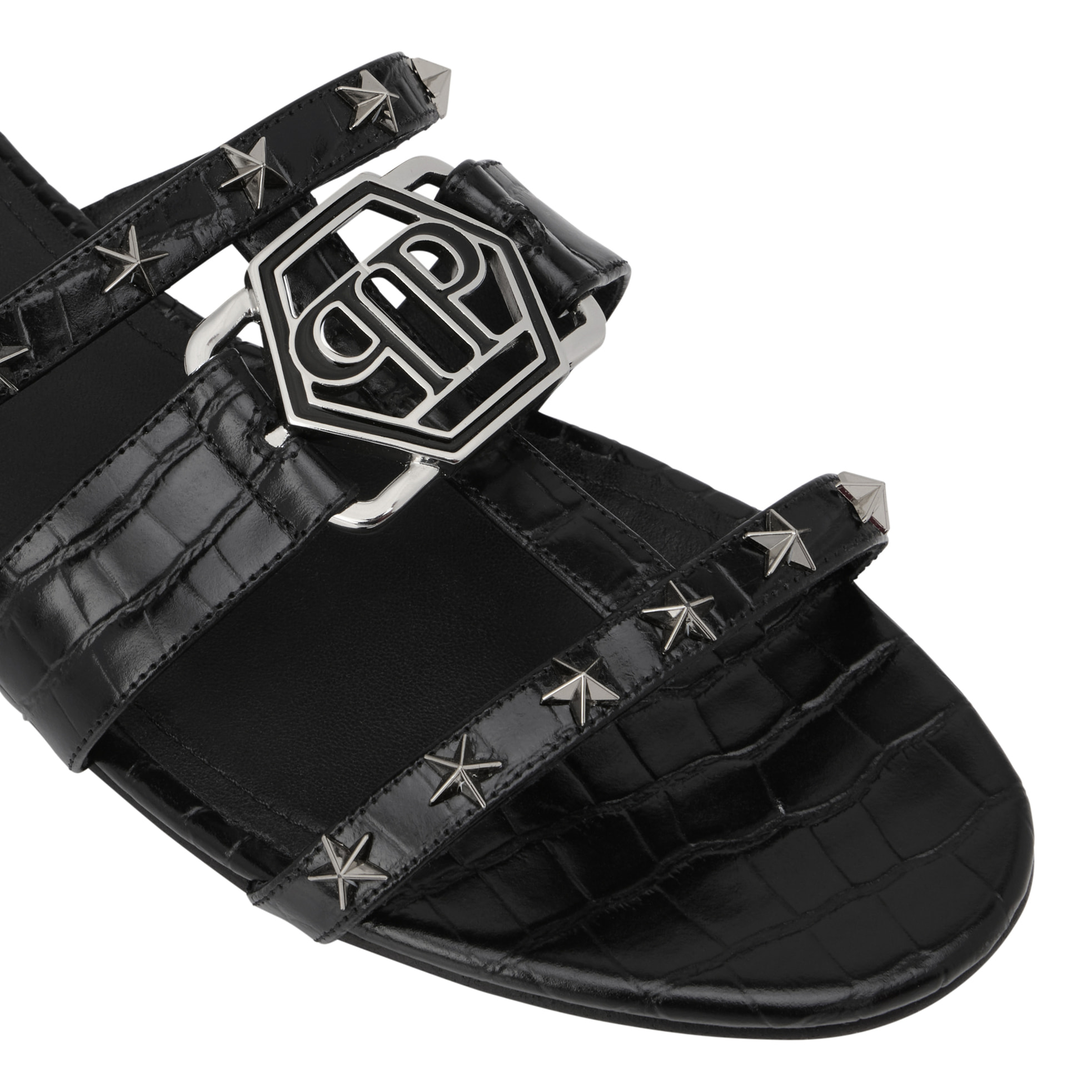 PHILIPP PLEIN Cocco Print Slides Stars Hexagon