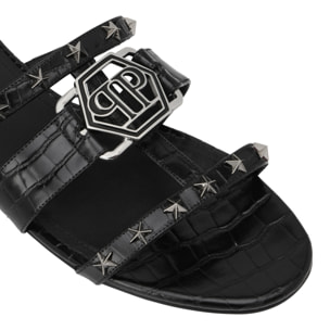 PHILIPP PLEIN Cocco Print Slides Stars Hexagon